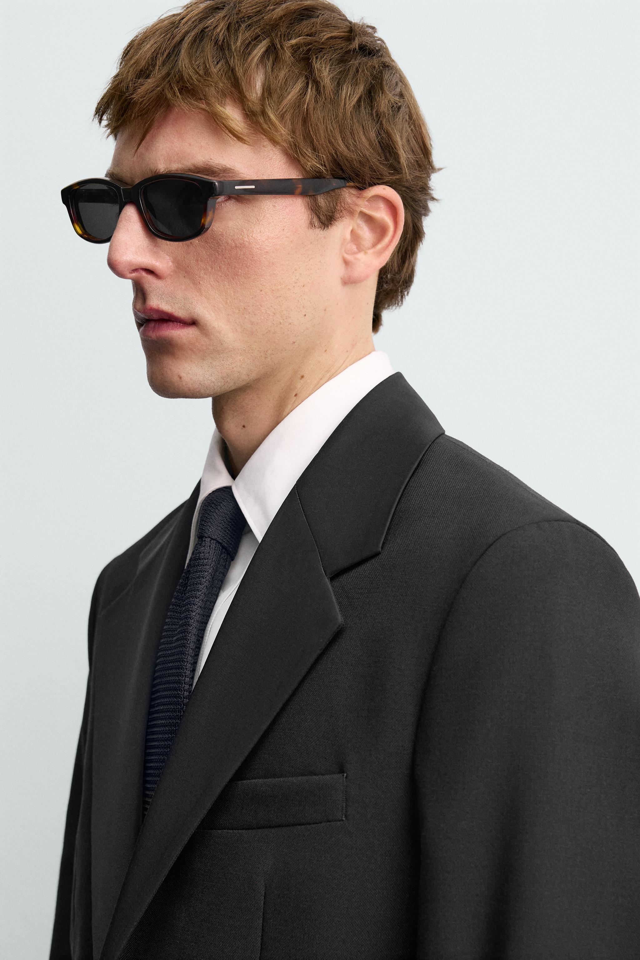 WOOL TUXEDO BLAZER AARON LEVINE X ZARA